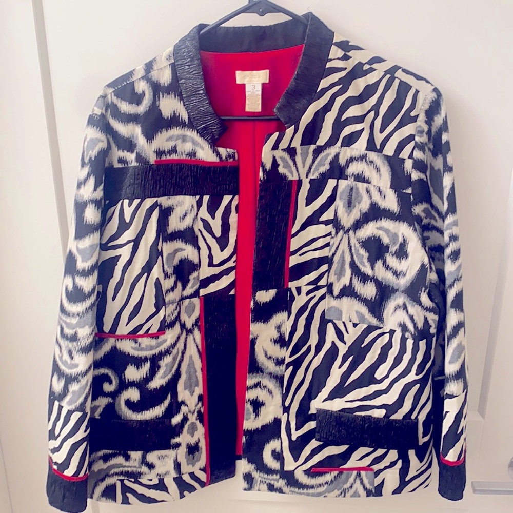 Animal print” Chico’s Blazer